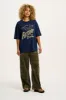L.E. Benny - Oversized Cotton Tee in No Fins, No Future Print sold by Lucy & Yak