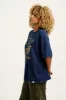 L.E. Benny - Oversized Cotton Tee in No Fins, No Future Print sold by Lucy & Yak