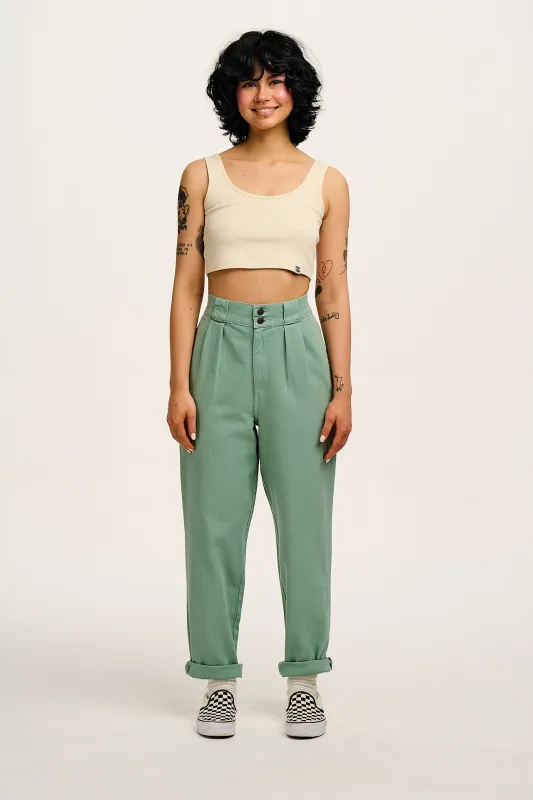 Addison - Cotton Jeans in Green Bay Wash sold by Lucy & Yak