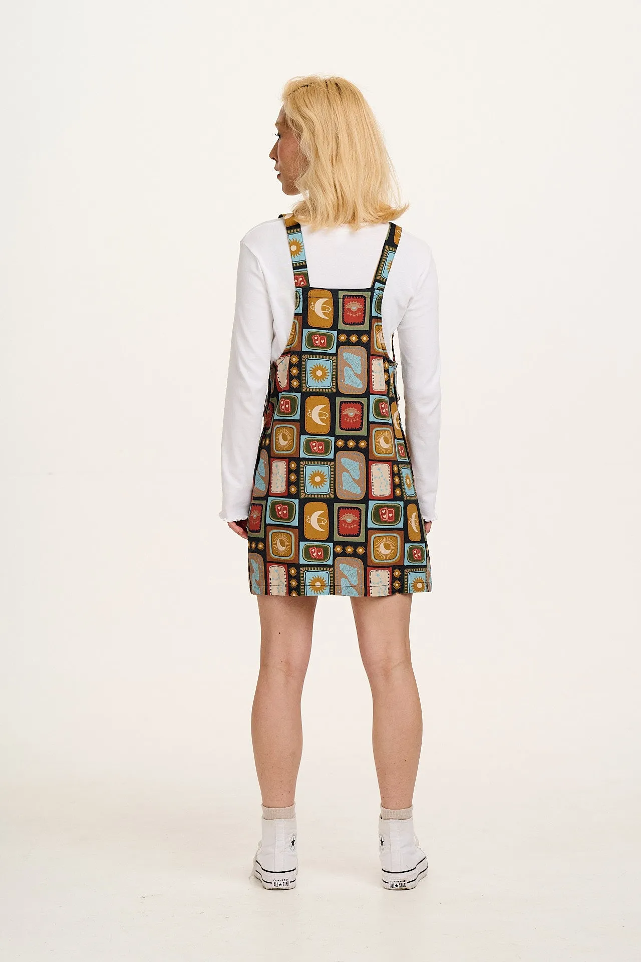 Mini Pini - Cotton Dress in Navy Nova Print sold by Lucy & Yak product image thumbnail 5