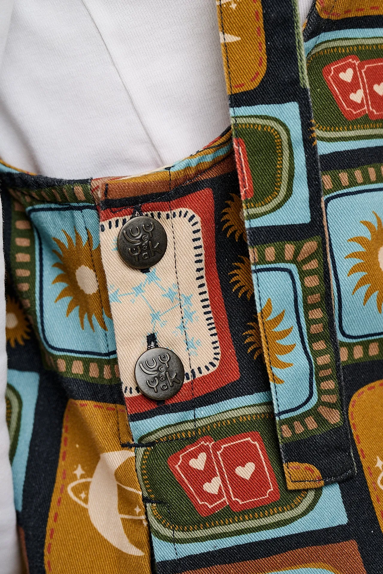 Mini Pini - Cotton Dress in Navy Nova Print sold by Lucy & Yak product image thumbnail 3