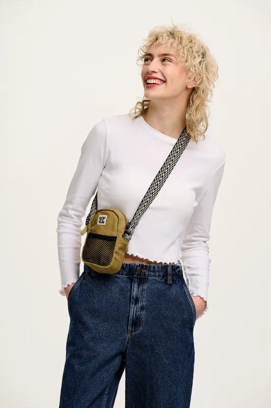 Brady - Cotton Crossbody Bag in Herb Garden Green sold by Lucy & Yak