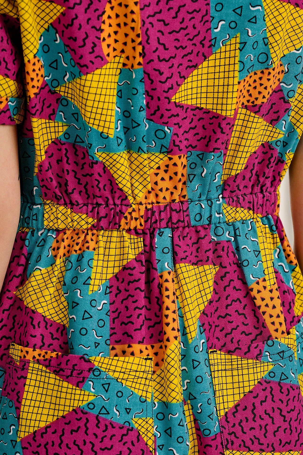 Ragan - Cotton Jumpsuit in Memphis Print sold by Lucy & Yak product image thumbnail 5