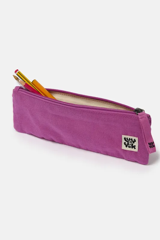 Pierra - Pencil Case Pouch in Dahlia Pink sold by Lucy & Yak