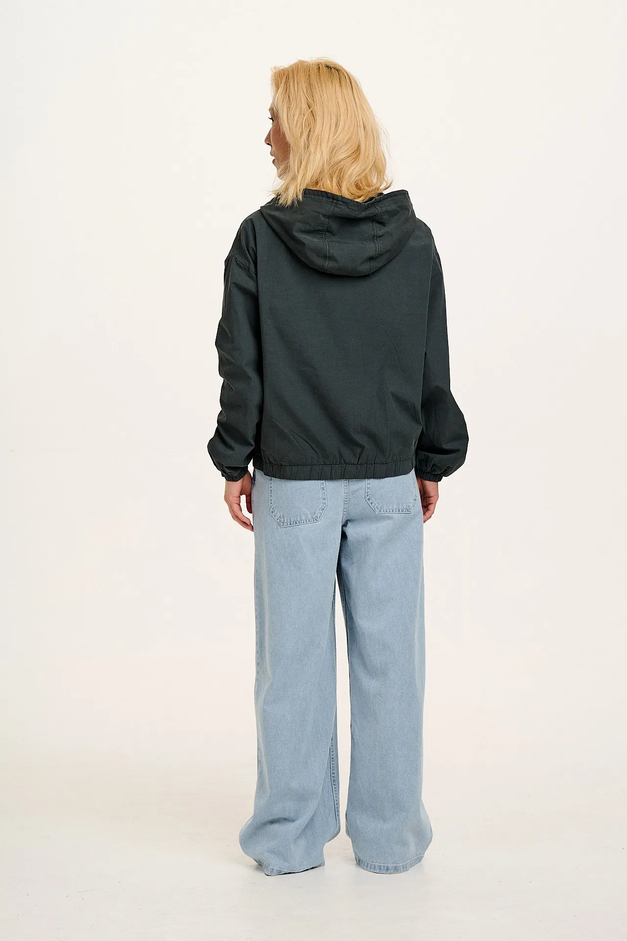 Jai - Lightweight Cotton Jacket in Midnight Black sold by Lucy & Yak product image thumbnail 5