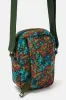 Brady - Cotton Crossbody Bag in Blue & Brown Mika Print sold by Lucy & Yak