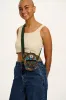 Brady - Cotton Crossbody Bag in Blue & Brown Mika Print sold by Lucy & Yak