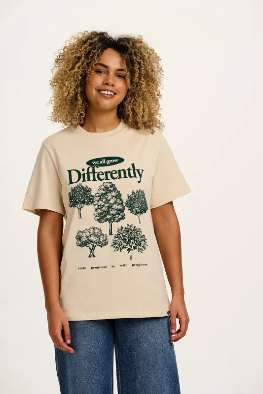 Denver - Cotton Tee in Grow Differently Print sold by Lucy & Yak