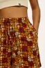 Charlie - Cotton Shorts in Ecru & Orange Kiara Print sold by Lucy & Yak