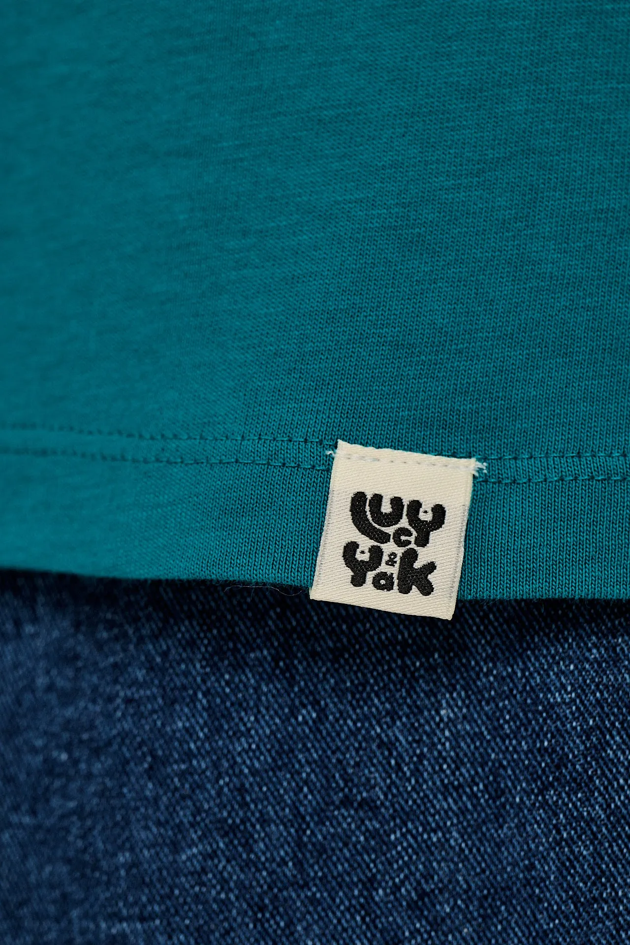 L.E. Denver - Cotton Tee in Teal Octopus Print sold by Lucy & Yak product image thumbnail 5