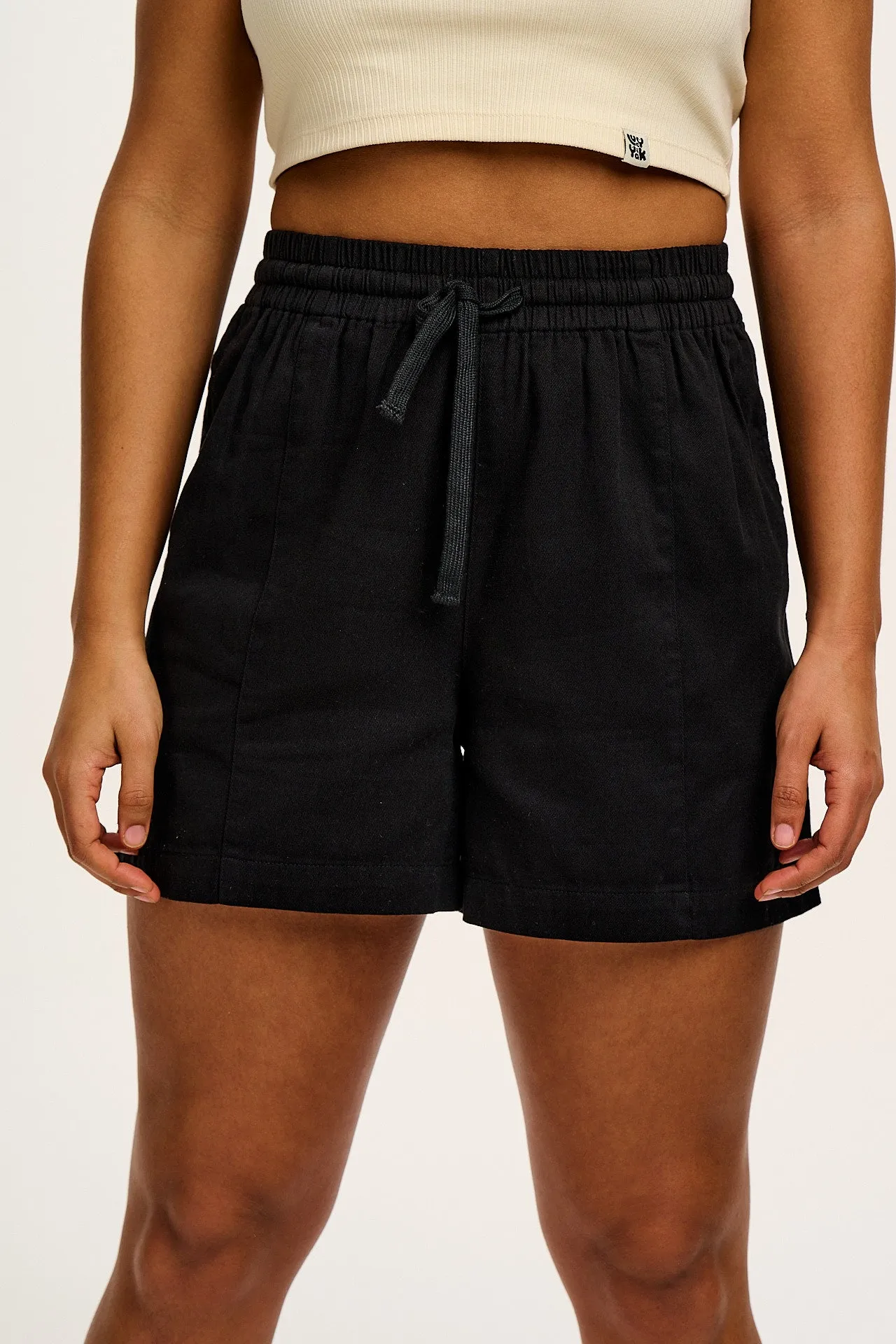 Charlie - Cotton Shorts in Black sold by Lucy & Yak product image thumbnail 4