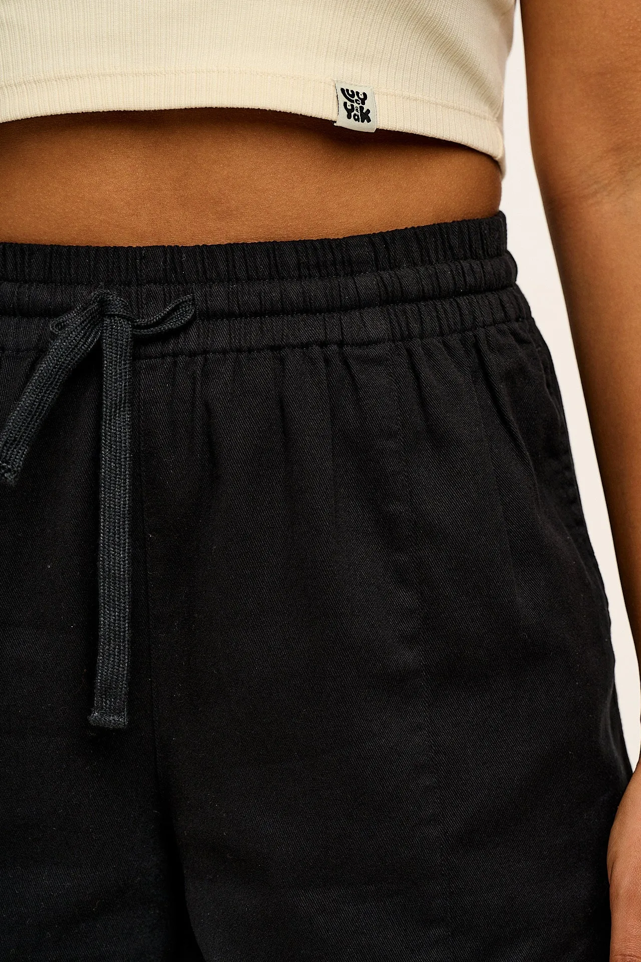 Charlie - Cotton Shorts in Black sold by Lucy & Yak product image thumbnail 3