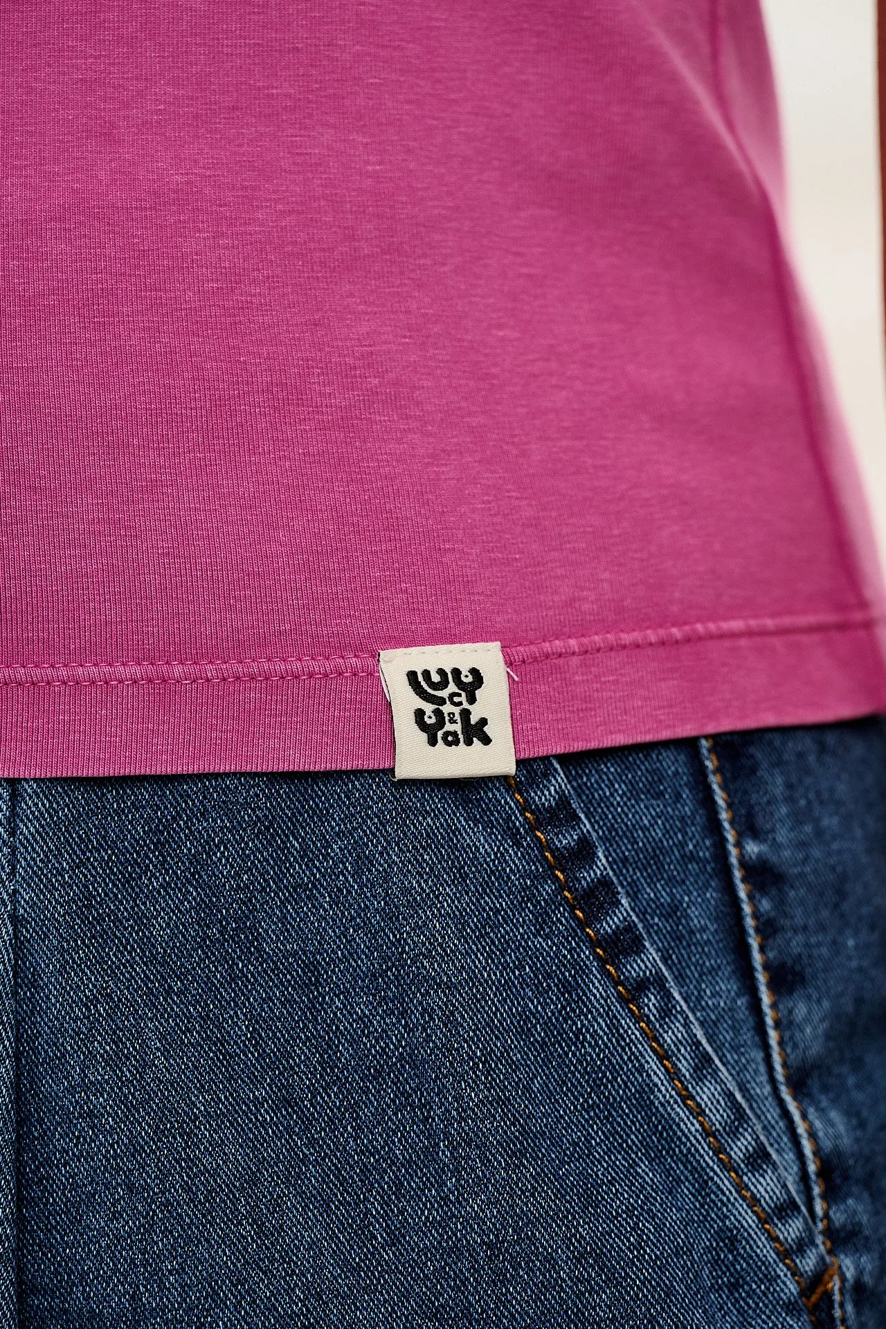 Jett - Vest Top in Dahlia Pink sold by Lucy & Yak product image thumbnail 4