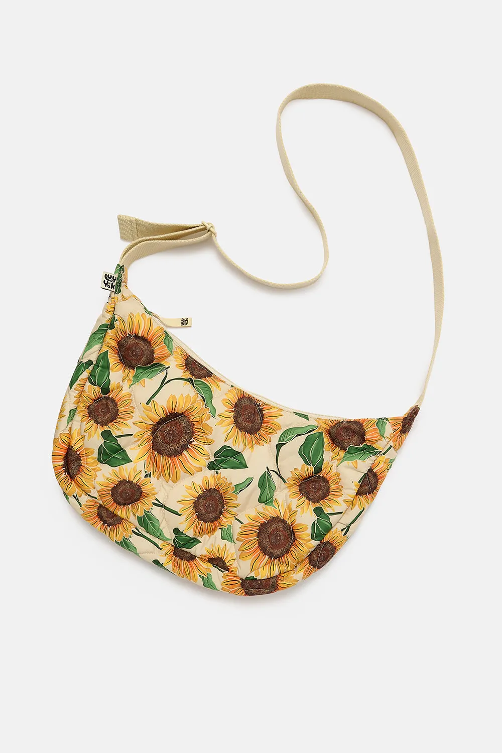 Bryony - Crossbody Bag in Cream Sunflower Print sold by Lucy & Yak product image thumbnail 2