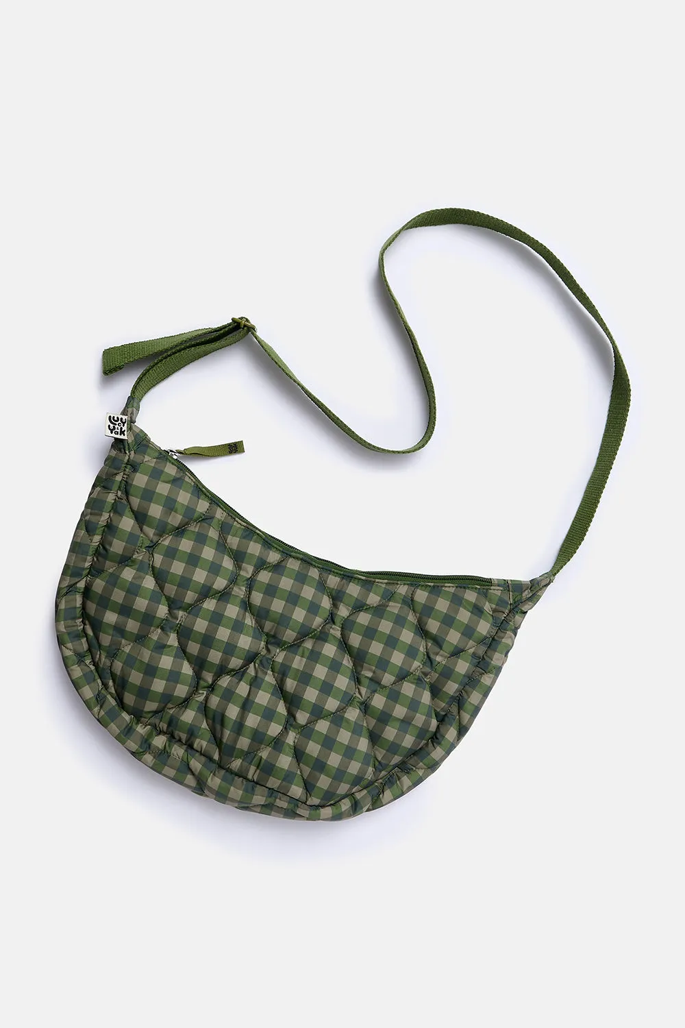 Bryony - Crossbody Bag in Green Emin Gingham sold by Lucy & Yak product image thumbnail 2
