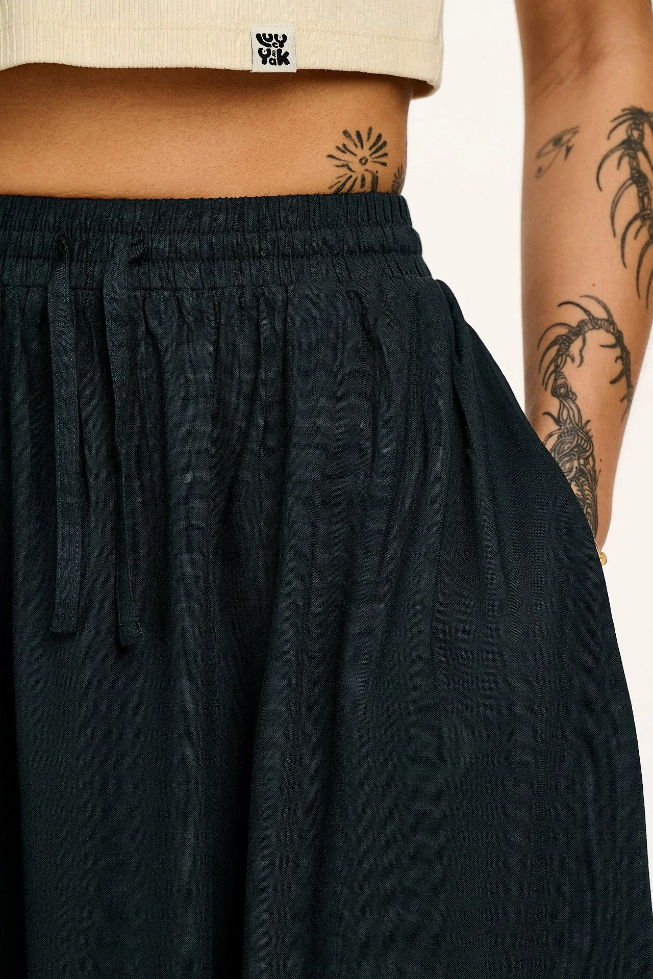 Esme - Maxi Skirt in Midnight Black sold by Lucy & Yak product image thumbnail 4