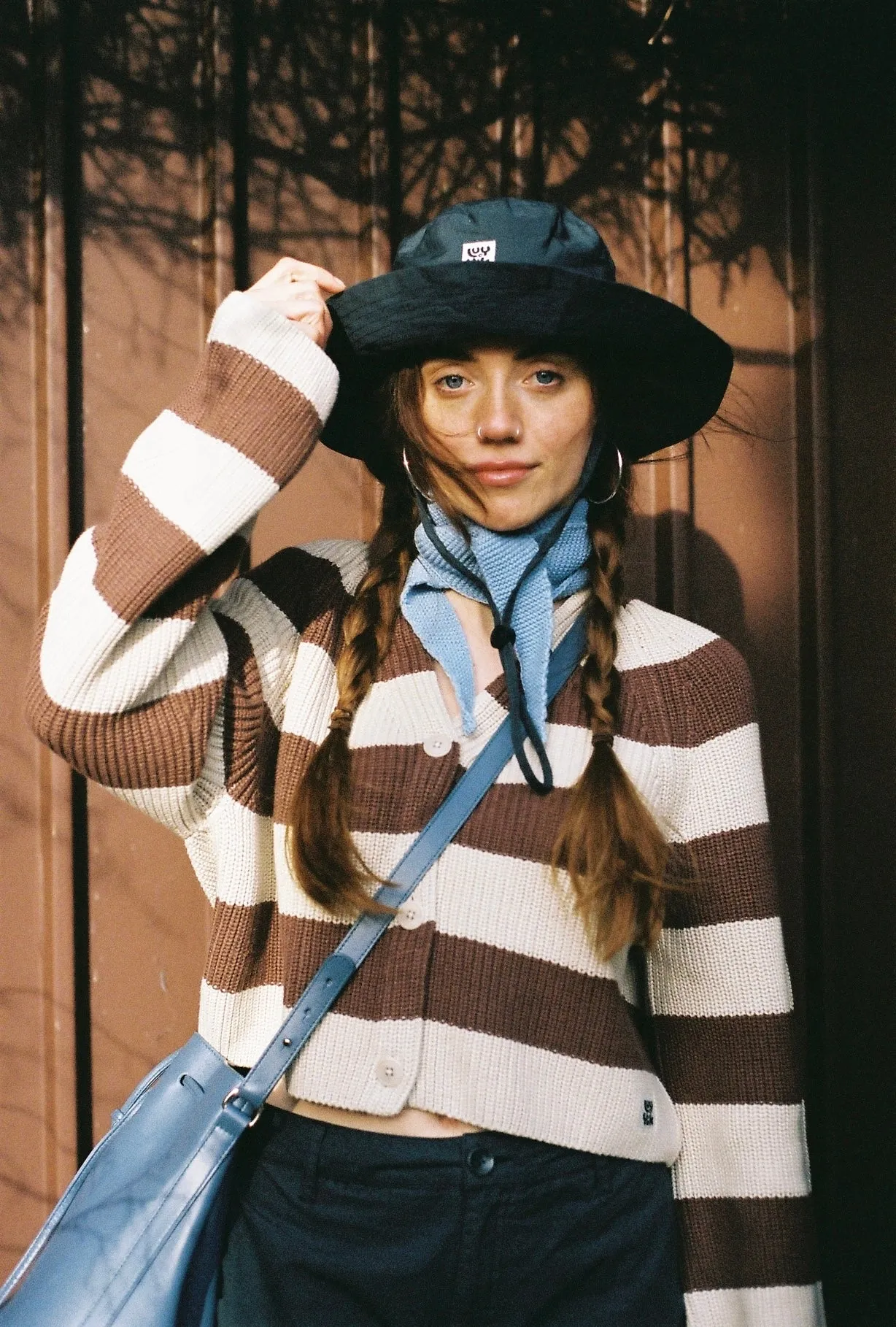 Callahan - Cotton Sun Hat in Midnight Black sold by Lucy & Yak product image thumbnail 2