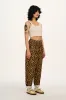 Alexa - Cotton Trousers in Leopard Print sold by Lucy & Yak
