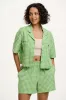 Jessie - Cotton Shorts in Green Bonitto Gingham sold by Lucy & Yak