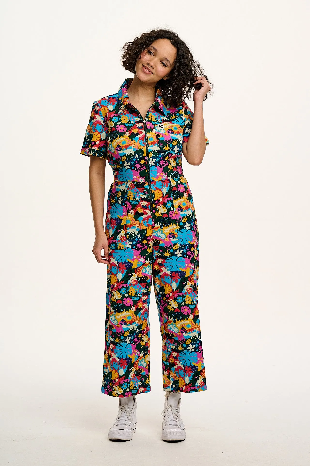 L.E. Ragan - Cotton Jumpsuit in Artist Print by Nick Liefhebber sold by Lucy & Yak product image thumbnail 3