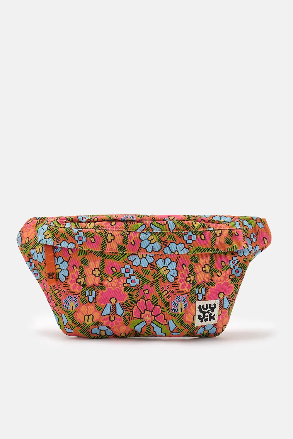 Brodie - Cotton Bumbag in Red Parati Print sold by Lucy & Yak product image thumbnail 2