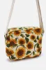 Dara - Cotton Crossbody Bag in Cream Sunflower Print sold by Lucy & Yak