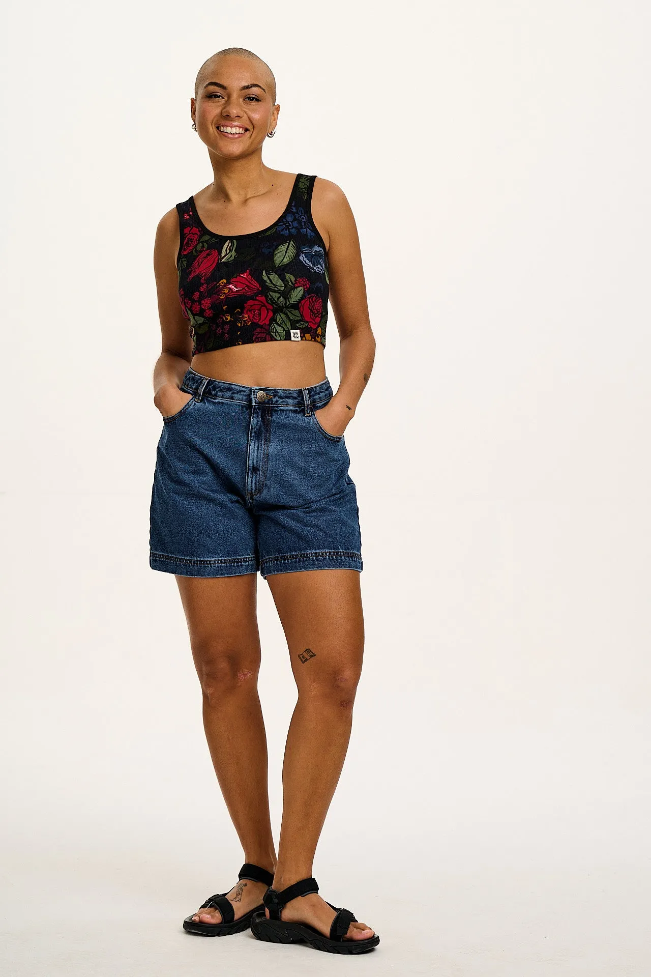 Josy - Vest Top in Maria Print sold by Lucy & Yak product image thumbnail 5