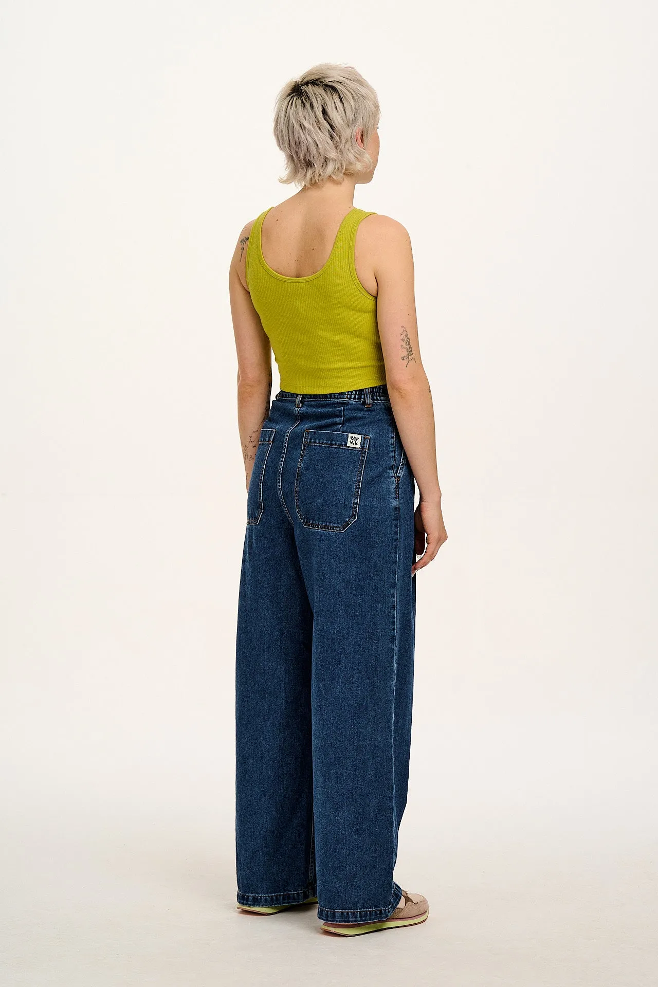 Josy - Vest Top in Apple Green sold by Lucy & Yak product image thumbnail 5