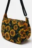 Blaine - Cotton Crossbody Bag in Sunflower Print sold by Lucy & Yak