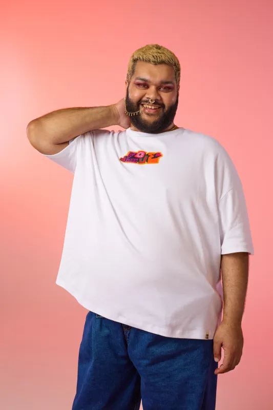 L.E. Benny - Oversized Cotton Tee in Artist Print by Amanda Lobos sold by Lucy & Yak