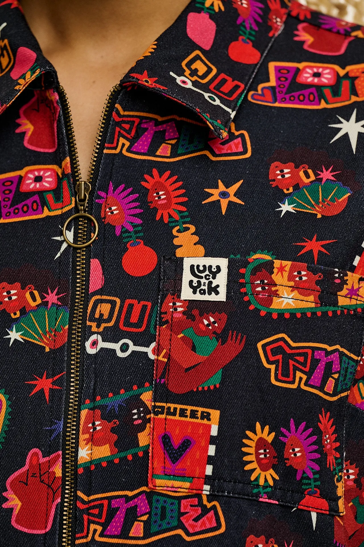 L.E. Ragan - Cotton Jumpsuit in Artist Print by Amanda Lobos sold by Lucy & Yak product image thumbnail 5