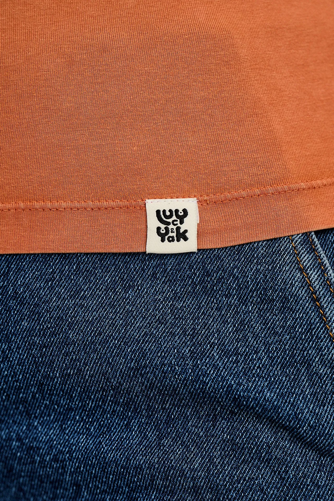 Jett - Vest Top in Amber Orange sold by Lucy & Yak product image thumbnail 3