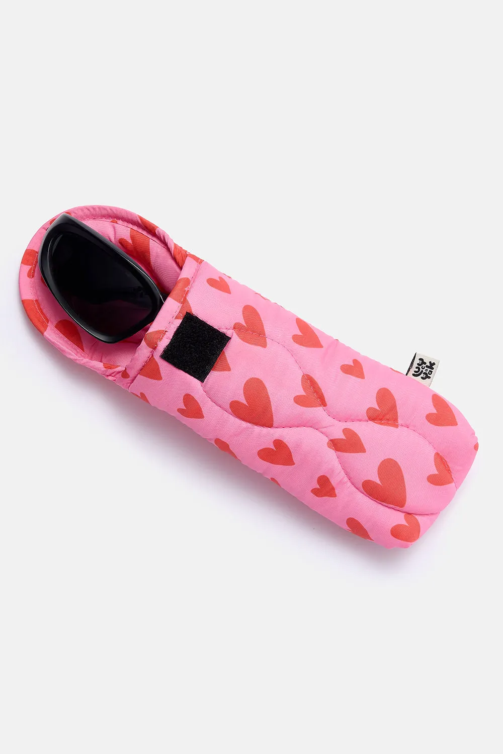 Naja - Sunglasses Case in Pink Heart Cupid Print sold by Lucy & Yak product image thumbnail 2