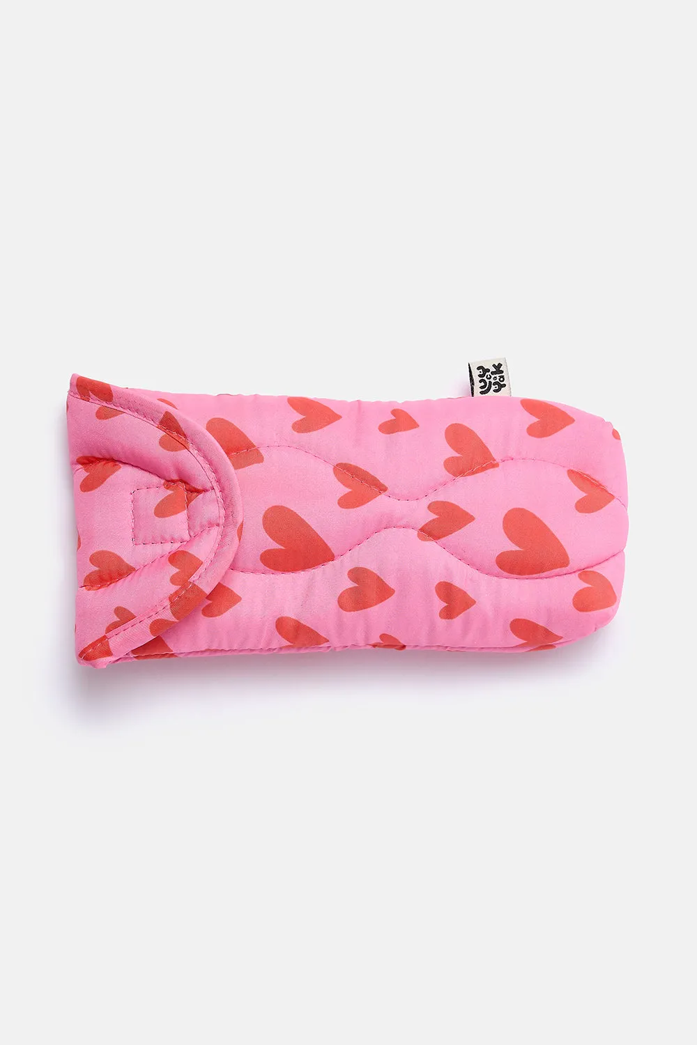 Naja - Sunglasses Case in Pink Heart Cupid Print sold by Lucy & Yak