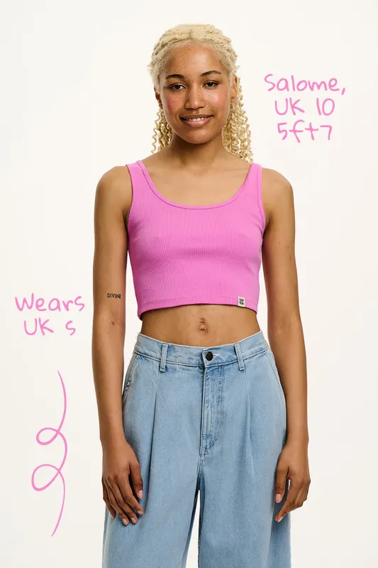 Josy - Vest Top in Pink sold by Lucy & Yak