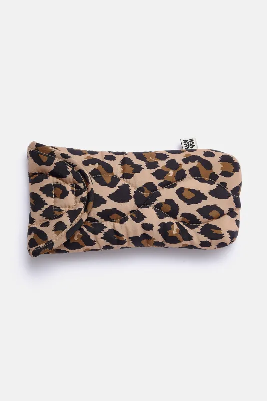 Naja - Sunglasses Case in Leopard Print sold by Lucy & Yak