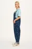 Original - Denim Dungaree in Mid Wash Floral Lasering sold by Lucy & Yak