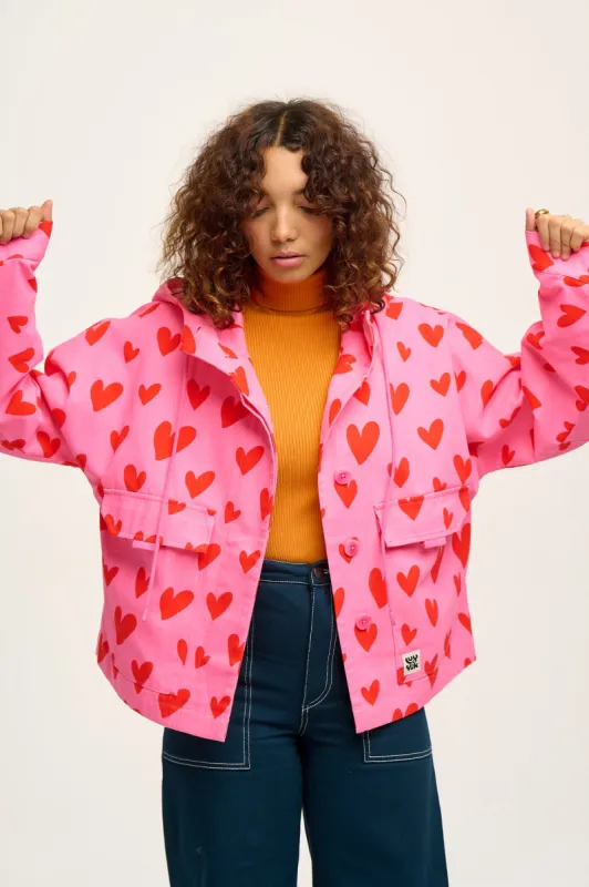 Jax - Cotton Jacket in Cupid Print sold by Lucy & Yak