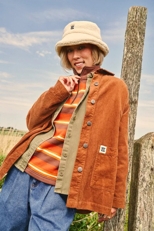 Olly Jacket: ORGANIC CORDUROY - Pecan sold by Lucy & Yak