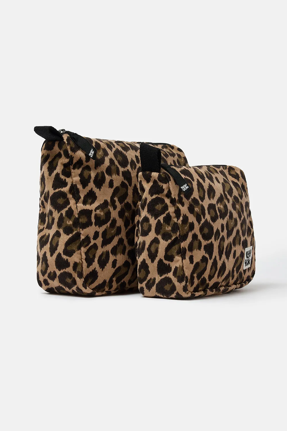 Malina - Corduroy Washbag in Leopard Print sold by Lucy & Yak product image thumbnail 3