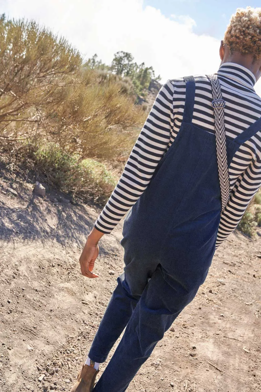 Original - Corduroy Dungarees in Sea Blue sold by Lucy & Yak product image thumbnail 3