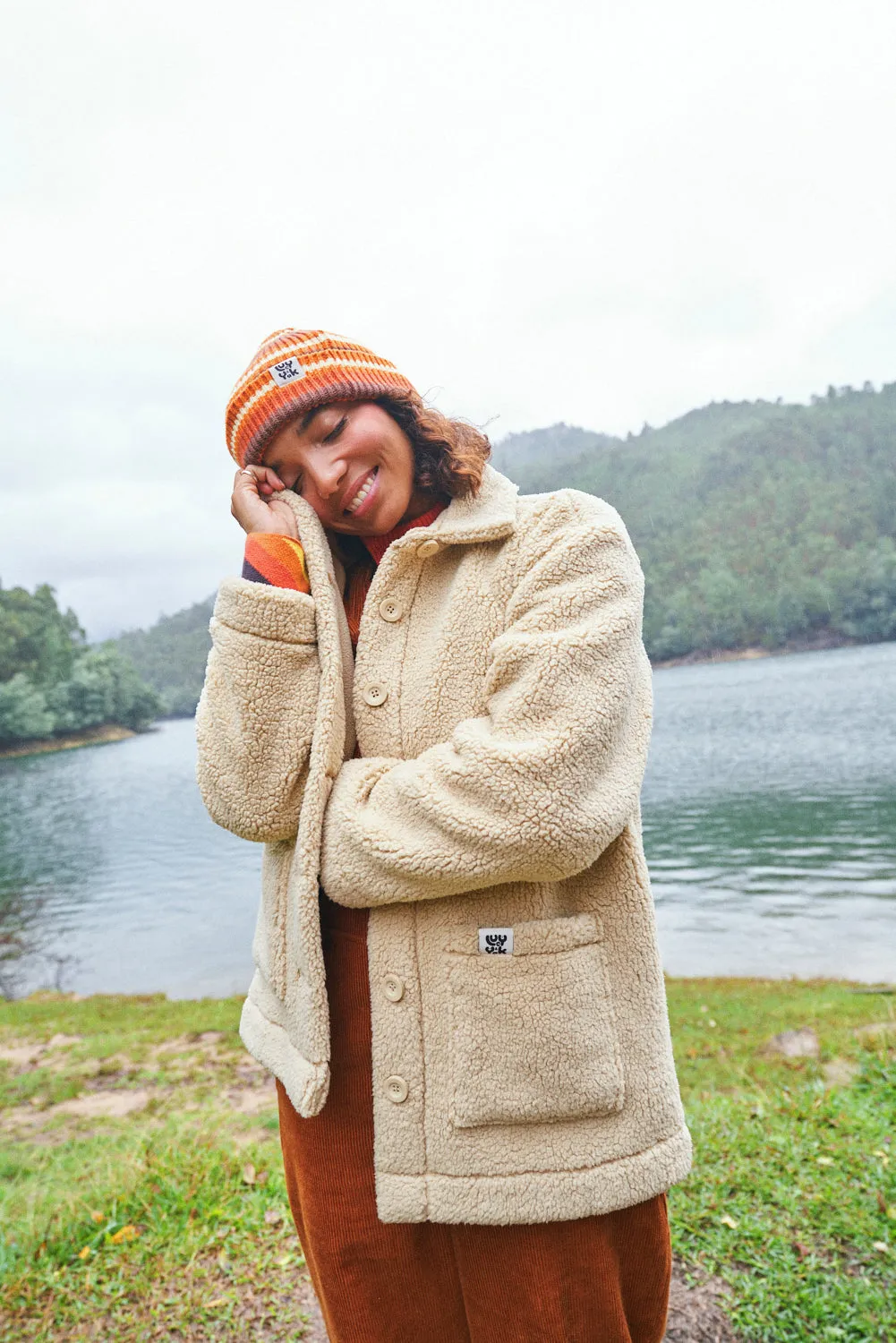 Rhoden - Fleece Jacket in Barley sold by Lucy & Yak product image thumbnail 2
