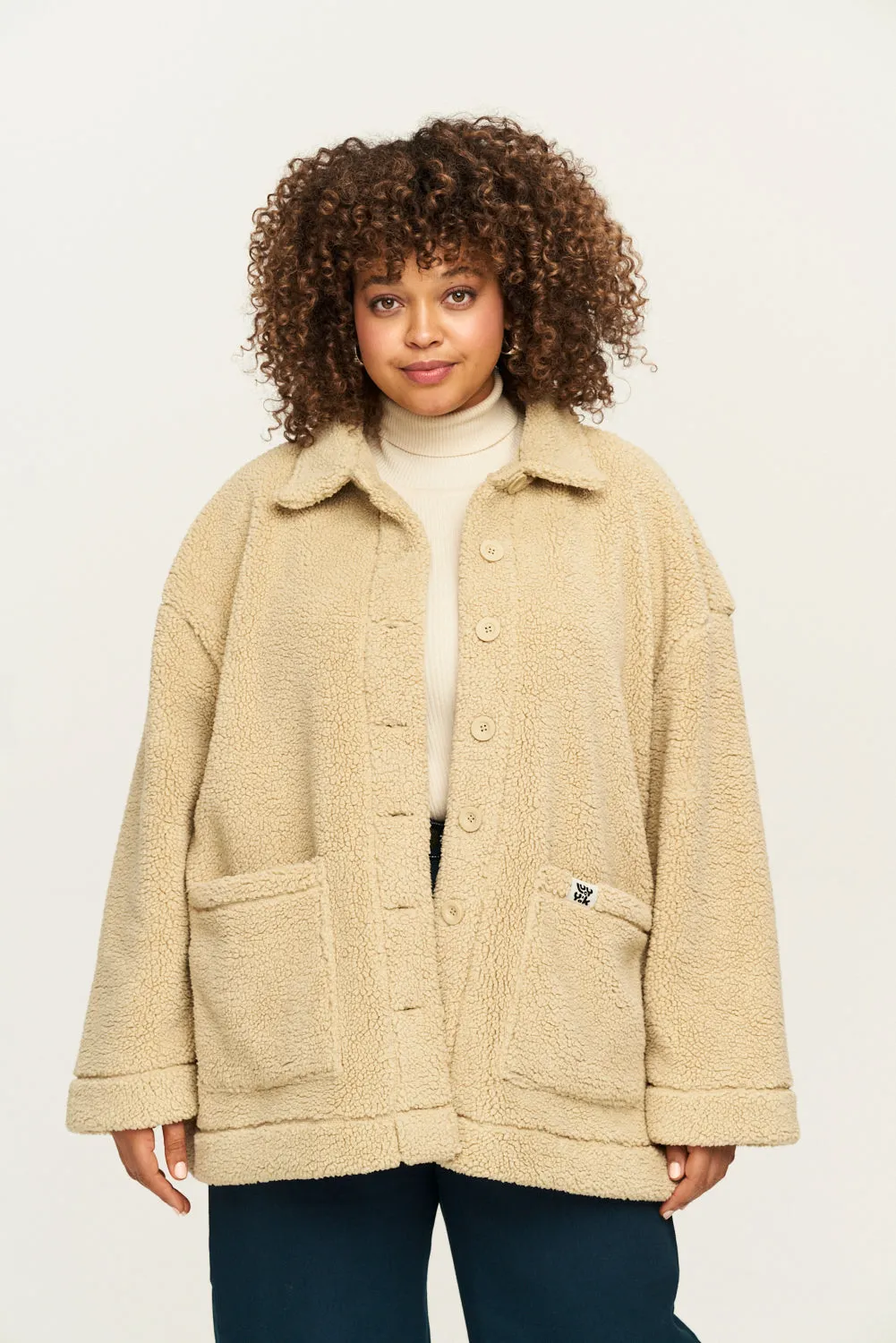 Rhoden - Fleece Jacket in Barley sold by Lucy & Yak product image thumbnail 5