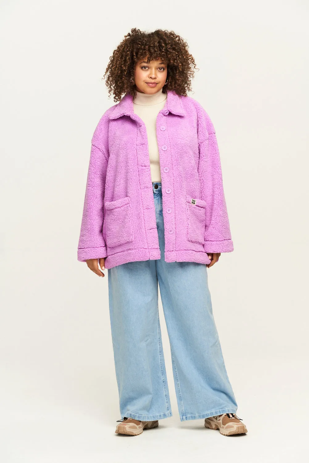 Rhoden - Fleece Jacket in Lilac sold by Lucy & Yak product image thumbnail 3