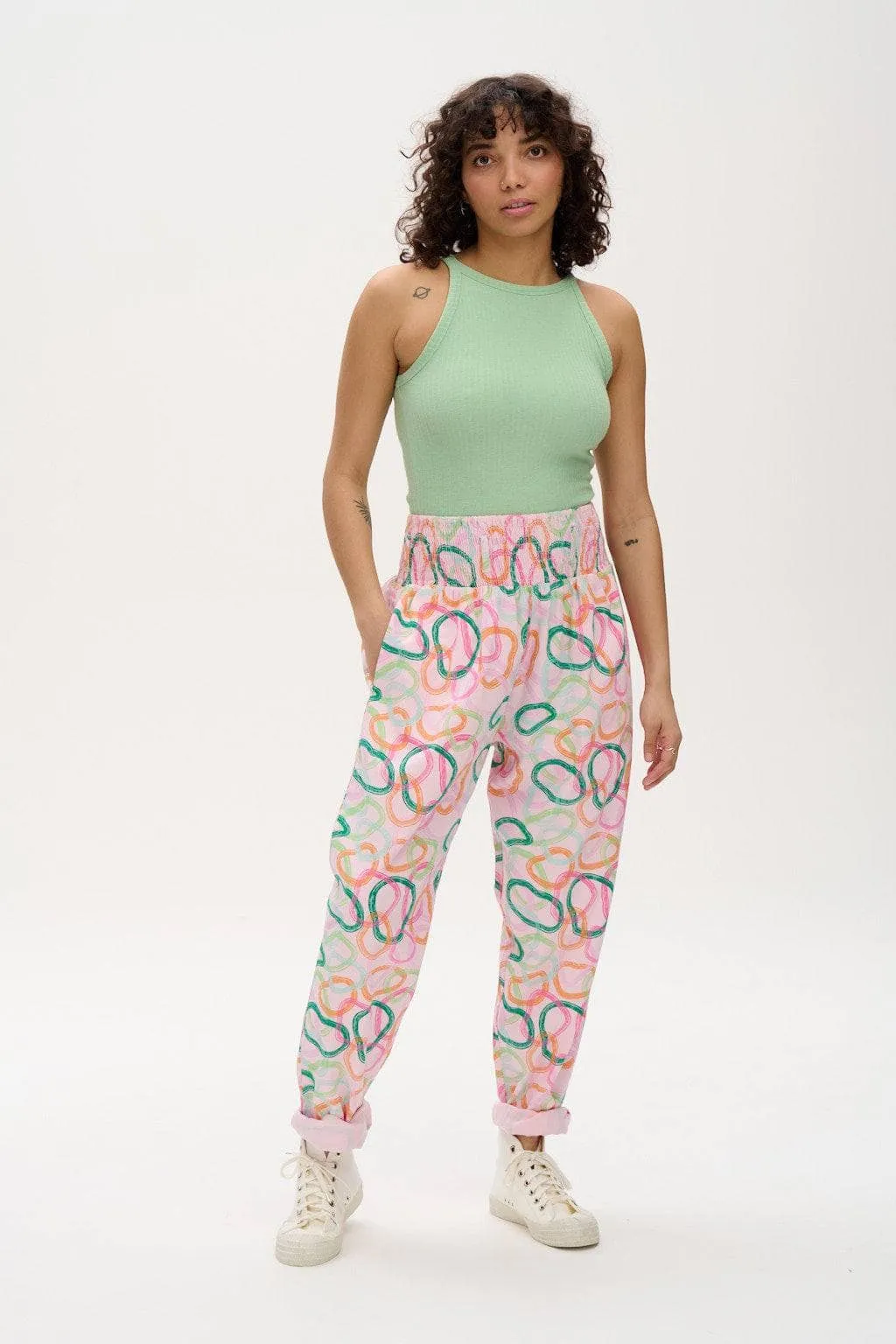 Alexa - Cotton Trousers in Jesse Print sold by Lucy & Yak product image thumbnail 2
