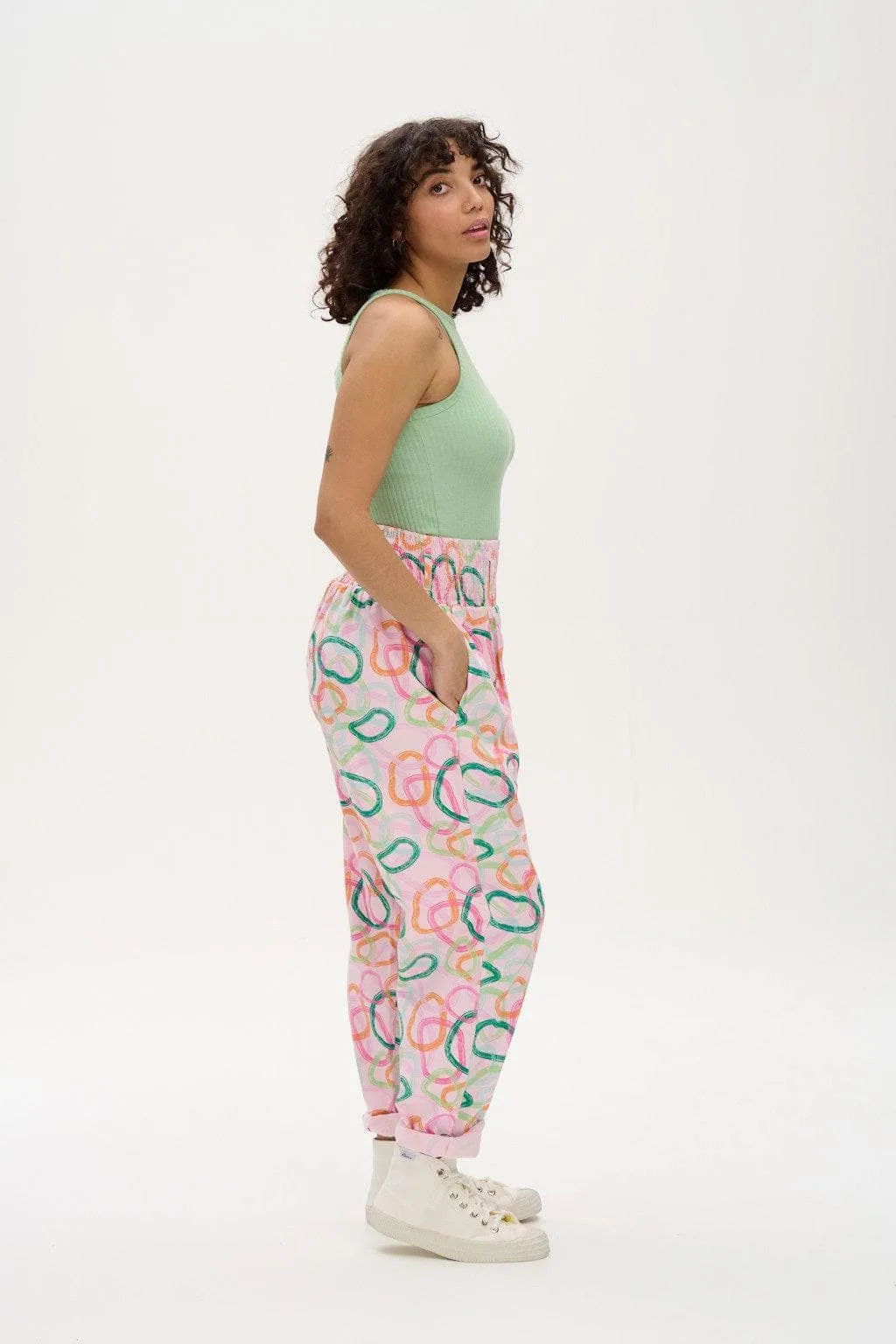 Alexa - Cotton Trousers in Jesse Print sold by Lucy & Yak product image thumbnail 3