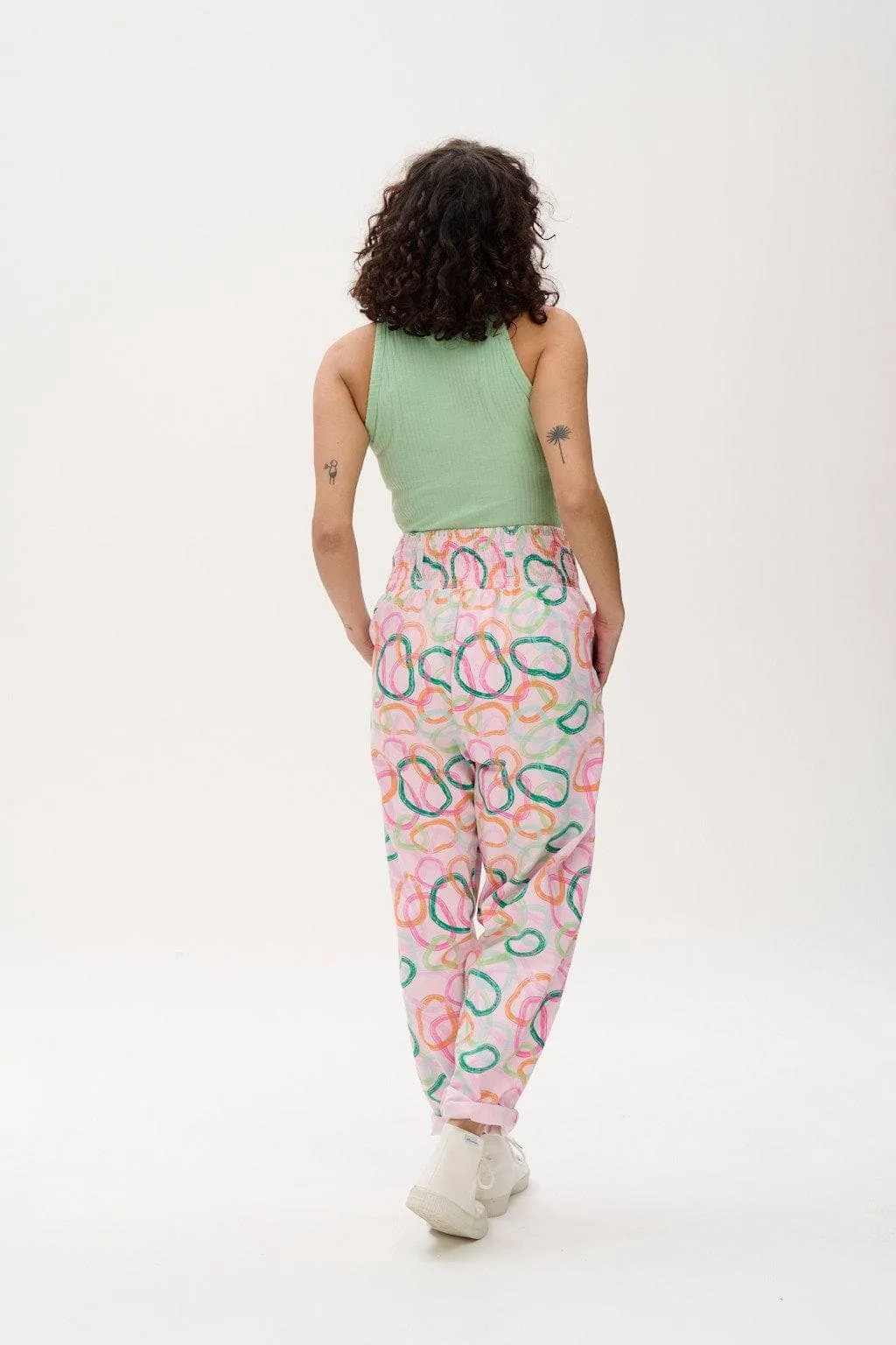 Alexa - Cotton Trousers in Jesse Print sold by Lucy & Yak product image thumbnail 4