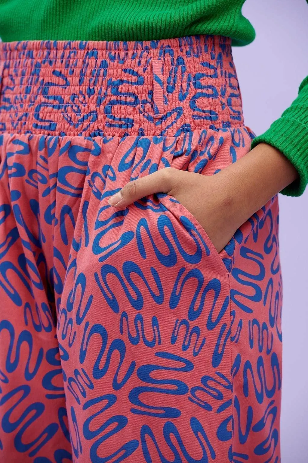 Kia - Cotton Trousers in Rene Print (Old Fit) sold by Lucy & Yak product image thumbnail 4