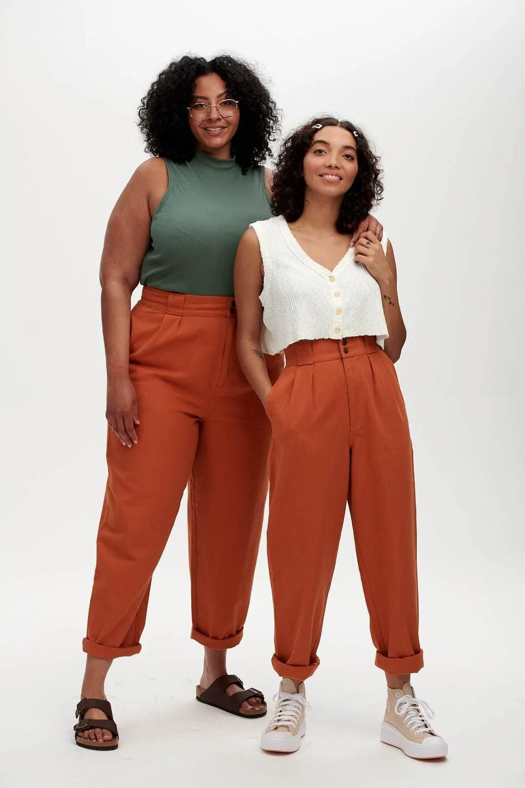 Addison - Cotton Jeans in Maple Orange (Old Fit) sold by Lucy & Yak product image thumbnail 2