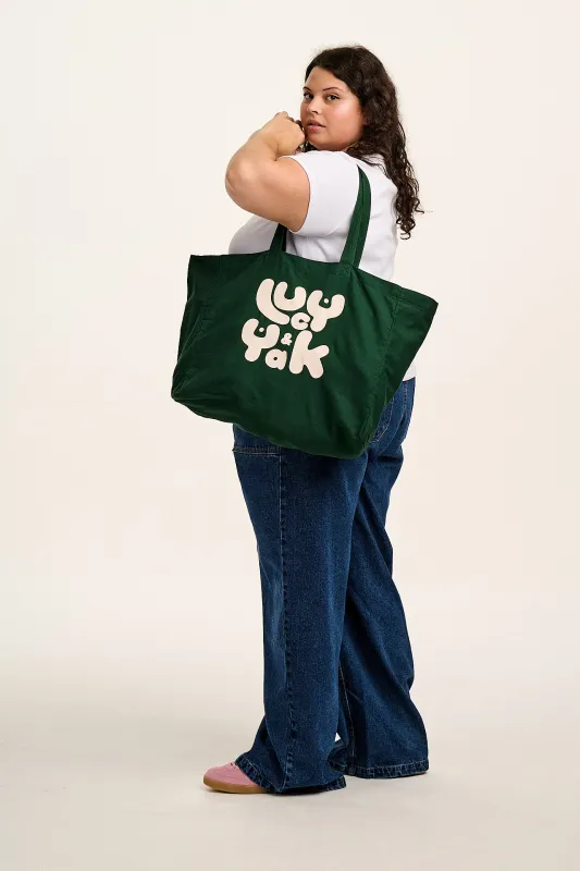 Large Tote Bag in Posy Green sold by Lucy & Yak
